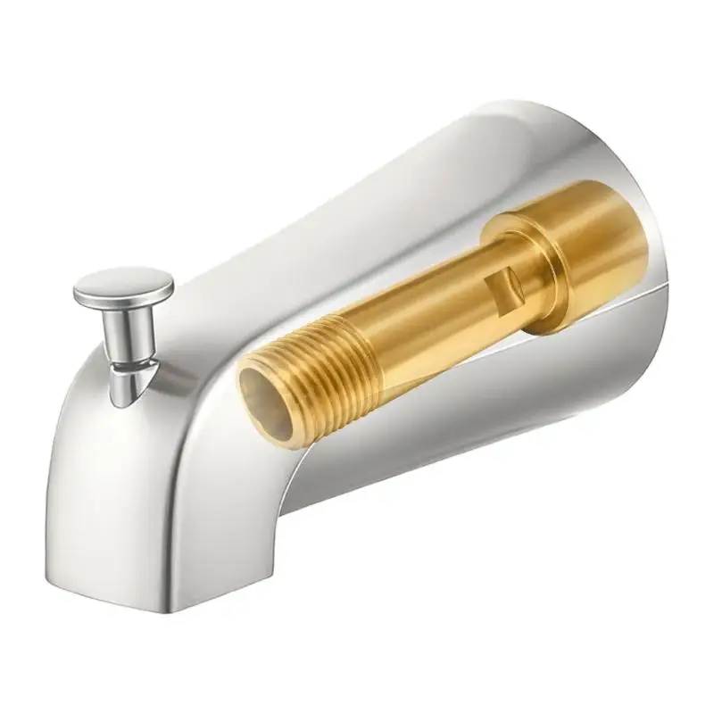Wandmontage-Badewannen-Auslaufadapter, rostbeständiger Messing-Wannenauslauf-Anschluss, schwerer Messing-Wannenauslauf-Adapter – Detail 7