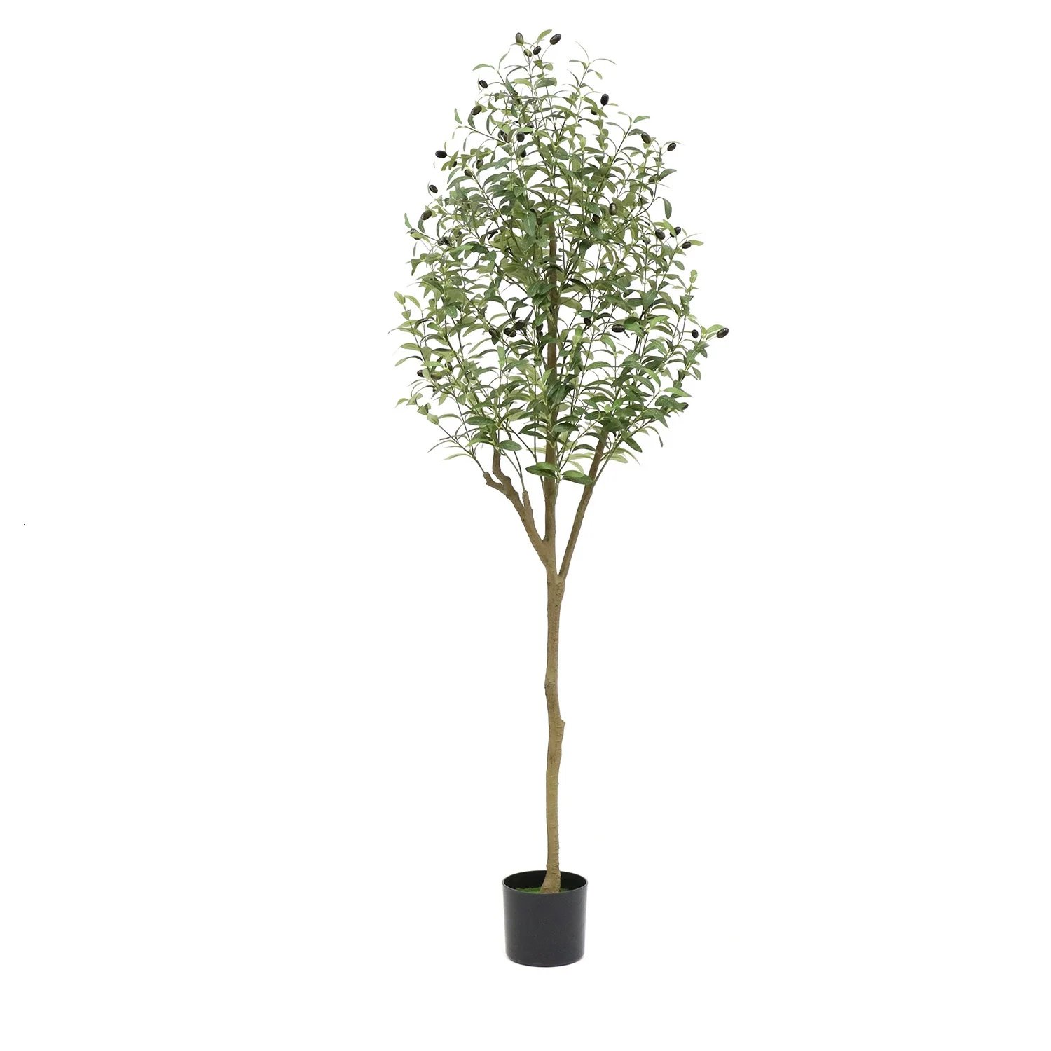 5.9 FT Artificial Olive Tree for Indoor, Large Artificial Plants Olive Tree for Living Room, Potted Olive Silk Tree for Bedroom