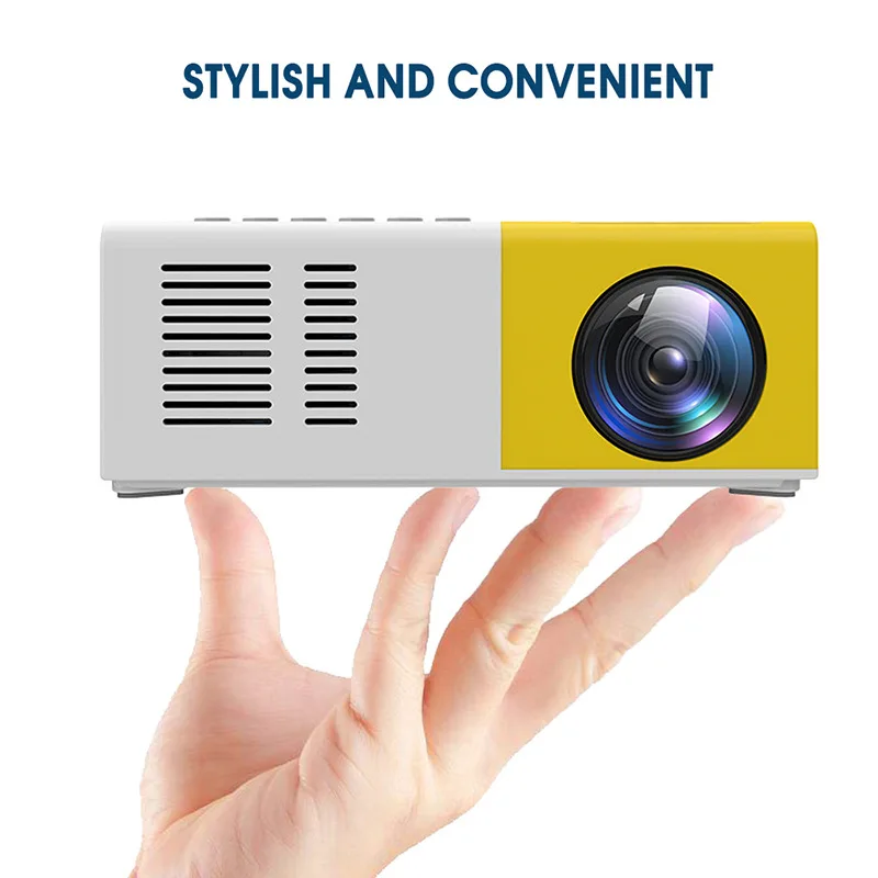 YG300 HD Mini projector Portable 3D ,with remote control kids gift birthday gift easy to carry/outdoor camping/home theater/