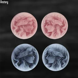 20pcs Lot Round Lady Queen Cameo Bead 12mm Wholesale DIY Jewelry Accessory For Necklace Earrings Ring Bracelet