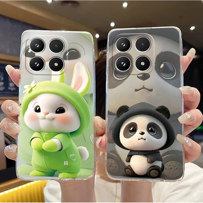 

New Beautiful Oil Painting Pattern Phone Case For Xiaomi 17 Letters Starry Clear TPU Soft Cover Anti-scratch Protective Shell