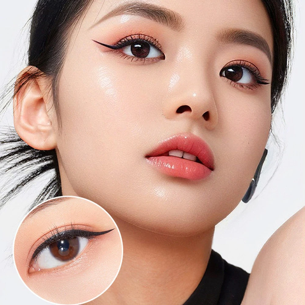 1/2/3Pcs Blijvende Hold Eyeliner Niet Gemakkelijk Te Flauw Zijderupsen Liggende Pen Geschikt Voor Beginners Make-Up Eyeliner