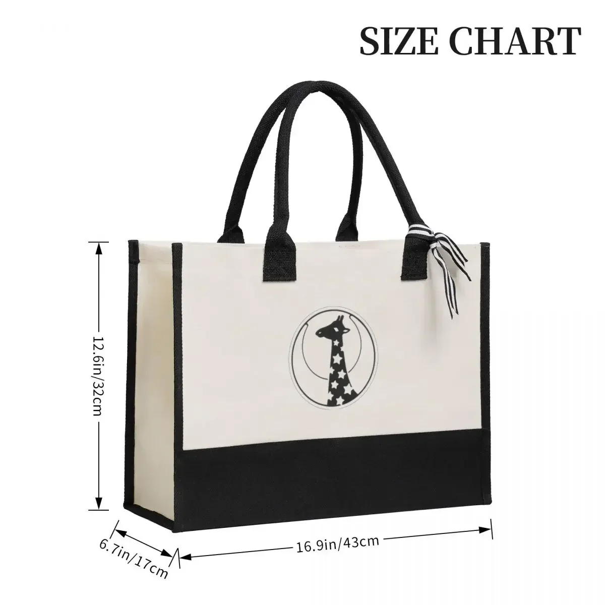 Canvas Gift Shopping Bag Kirin Symbol Canvas Large Capacity Bag Customizable Quality Gifts