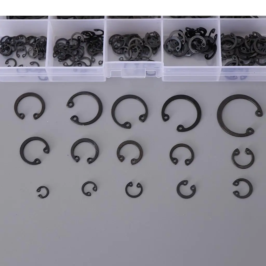 Set da 175 pezzi Anello di fissaggio esterno 15 tipi di metallo con