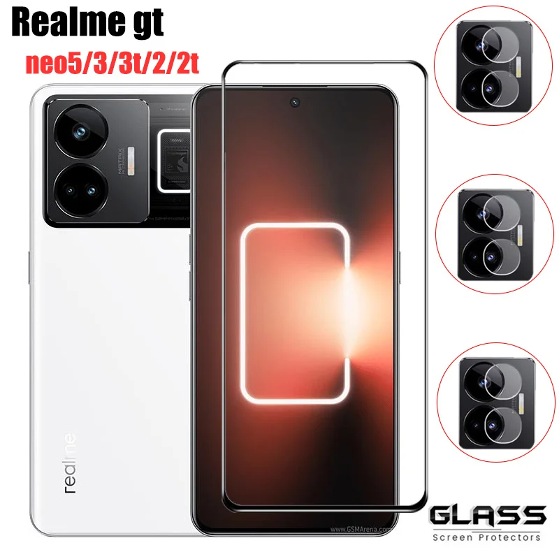 Screen Protector For realme gt neo 5 Tempered Glass Realme gt neo 3 3t 2t película Camera real me gt neo 2 neo2 neo3 neo3t neo2t Glass Film For realmy gt neo5 vidro glass realmi gt neo5 accesorios