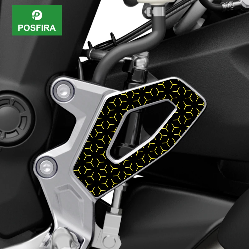 

POSFIRA Motorcycle Footrest Panel Stickers Vinyl Decal for Triumph Tiger Sport 800 2025 Motorbike Decoration Accessories