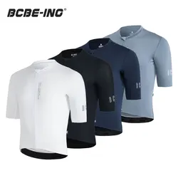 BCBE-ING Men Cycling Jersey Pro Slim Fit SPF 50 Cycling Jersey Short Sleeve MTB Road Bike Shirts High Quality Bicycle Clothing