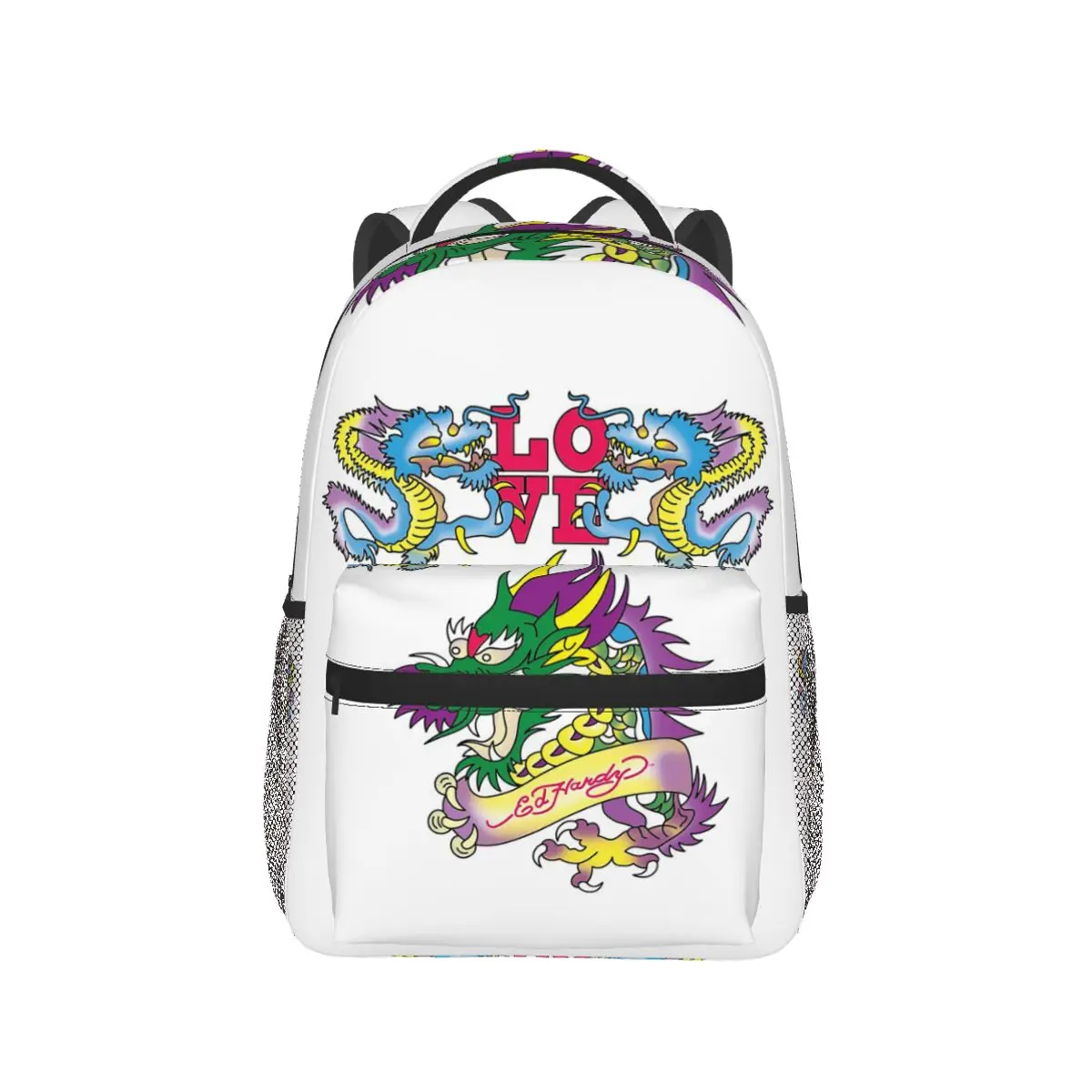 Ed Hardy Love Dragon Rucksack, heißer Verkauf, Tagesrucksack, große Kapazität, Kinder-Büchertasche, Schultasche, Umhängetaschen für Männer und Frauen