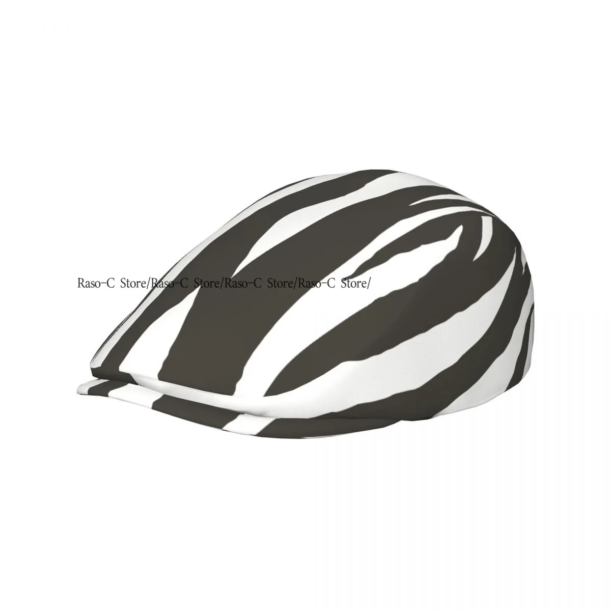 Unisex Adult Forward Peaked Cap Cartoon Zebra Newsboy Flat Cap Casual Streetwear Ivy Driving Hat