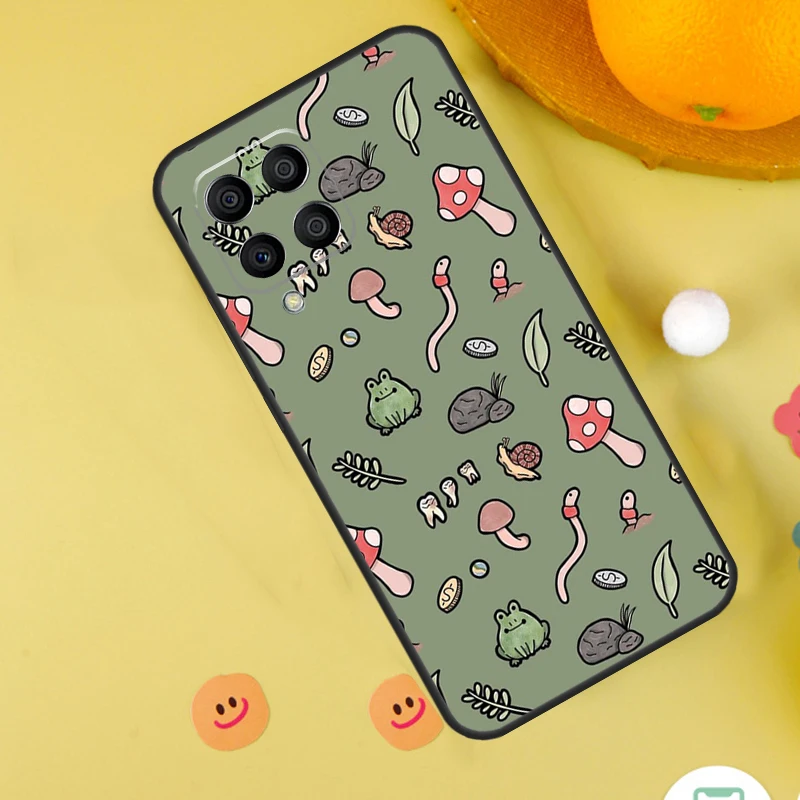 Cute Cartoon Frog Collage For Samsung Galaxy M31s M13 M33 M53 M52 M32 M12 M14 M34 M54 M11 M21 M51 M20 M15 M55 Case