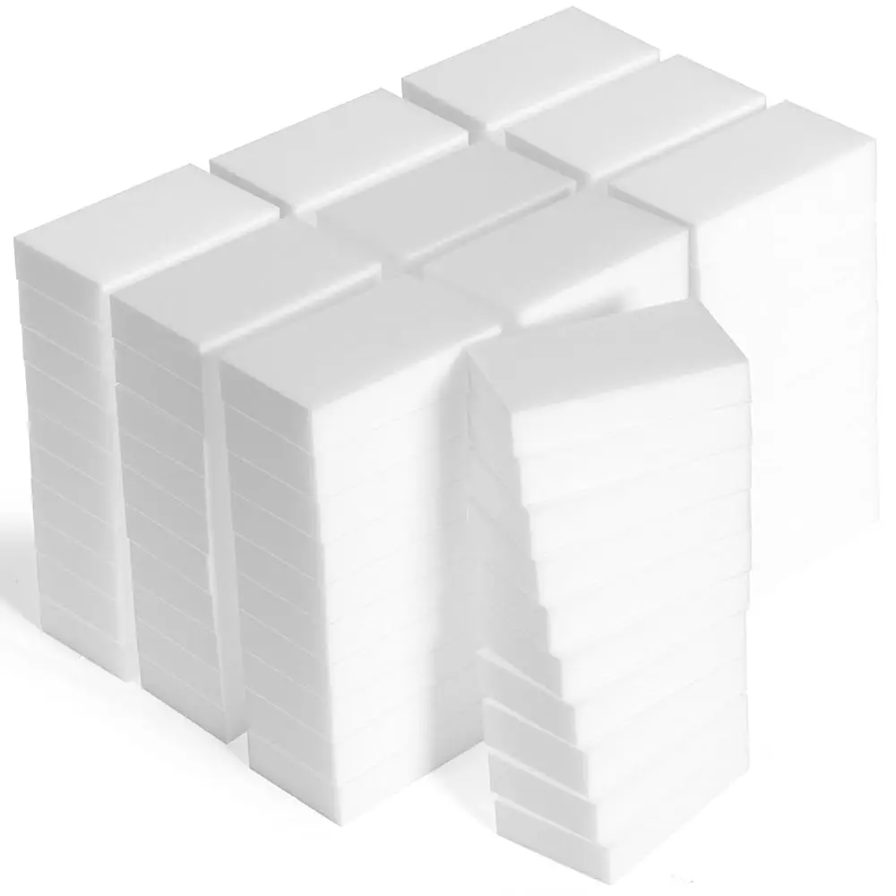 

Набор из 100 меламиновых губок (3.9x2.3x0.8 дюйма) для чистки, волшебные чистящие губки-ластик оптом для кухни и ванной комнаты