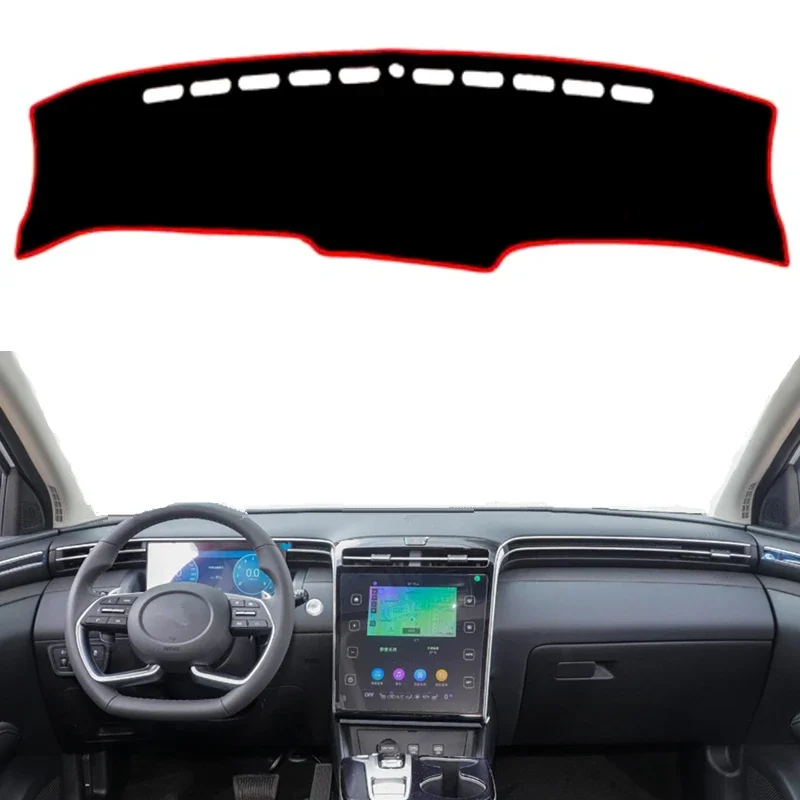 

For Hyundai Tucson NX4 2021 2022 2023 2024 Anti-UV Dashboard Cover Sunshield Mat Pad Car Dash Protect Carpet Cushion Accessories