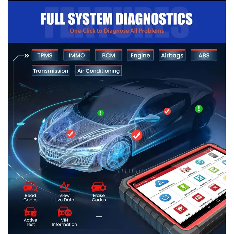 Hot Sale X-431 PRO3S+ V5.0 New 2025 Global Version Car Diagnostic Scanner Full System Engine Analyzer Machine Tool