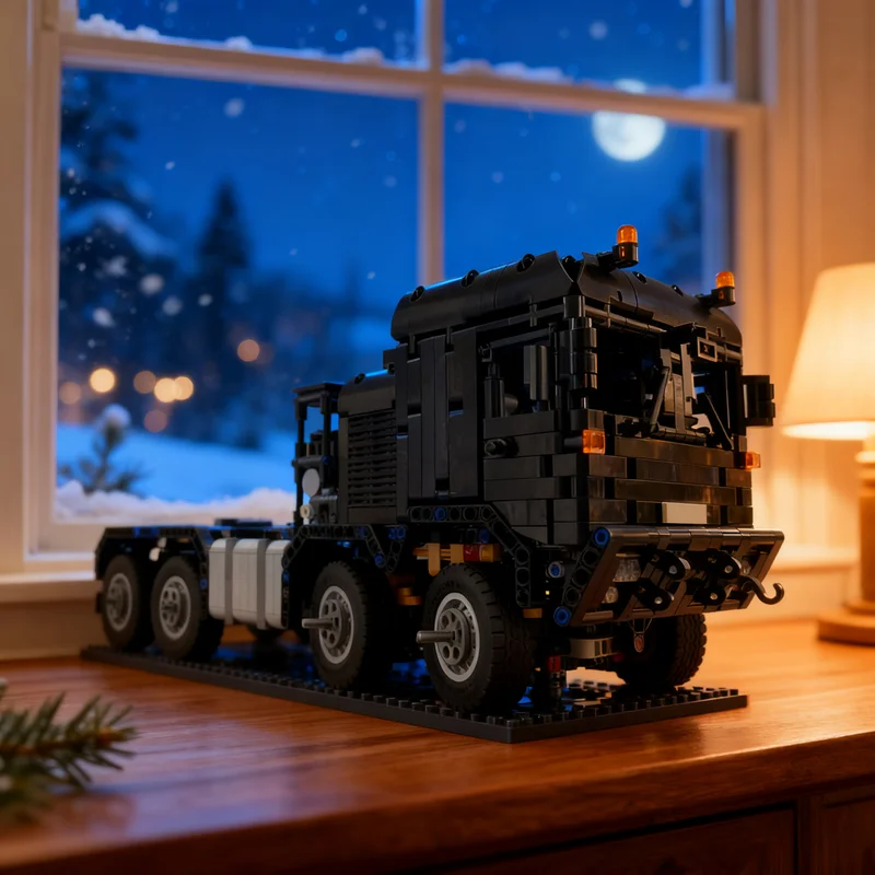 2351pcs MOC Military Truck Inspired Mammut SLT2 Pendular Suspension - Without Shock Absorbers Technical Model Building Blocks 3D