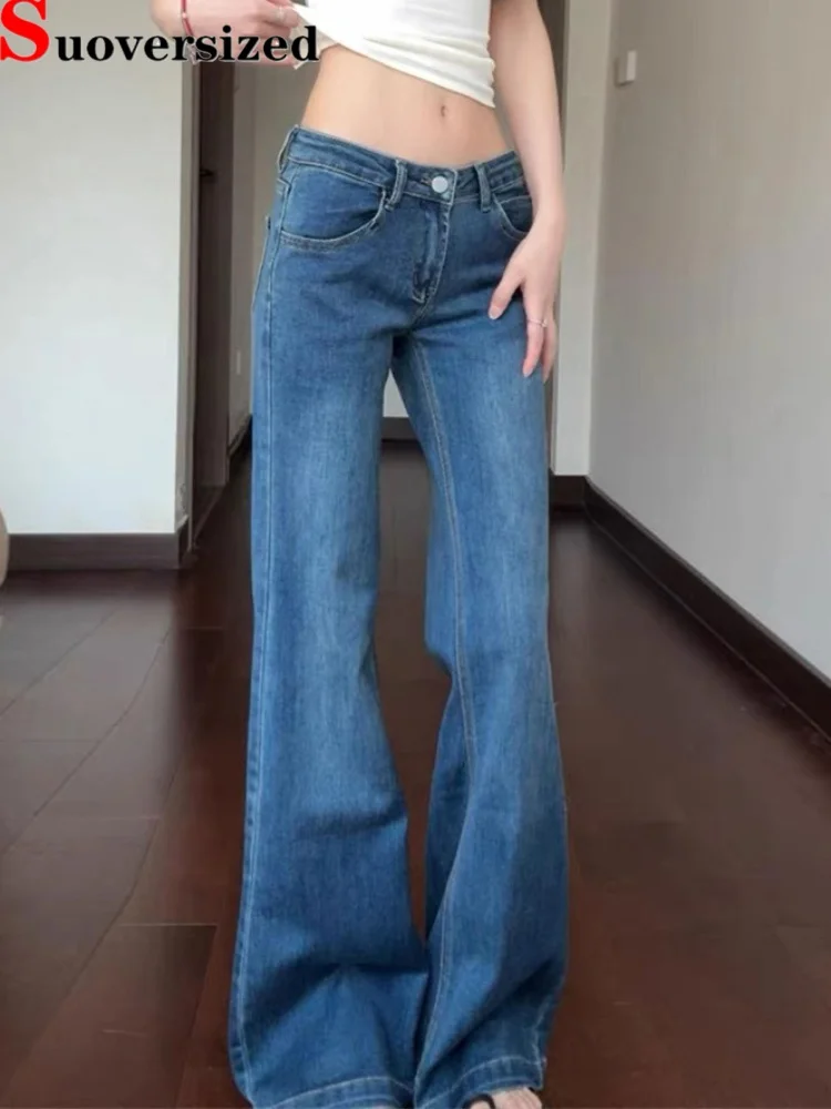

Vintage High Waisted Baggy Fashion Jeans Women's Casual Straight Streetwear Loose Vaqueros Wide Leg Retro Bootcut Denim Pants