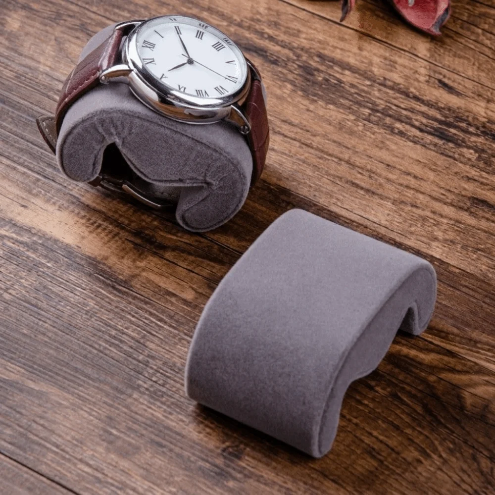Soft Suede Watches Storage Pillow Velvet Material Durable Wristwatch Cushion Display Function Multi Functional