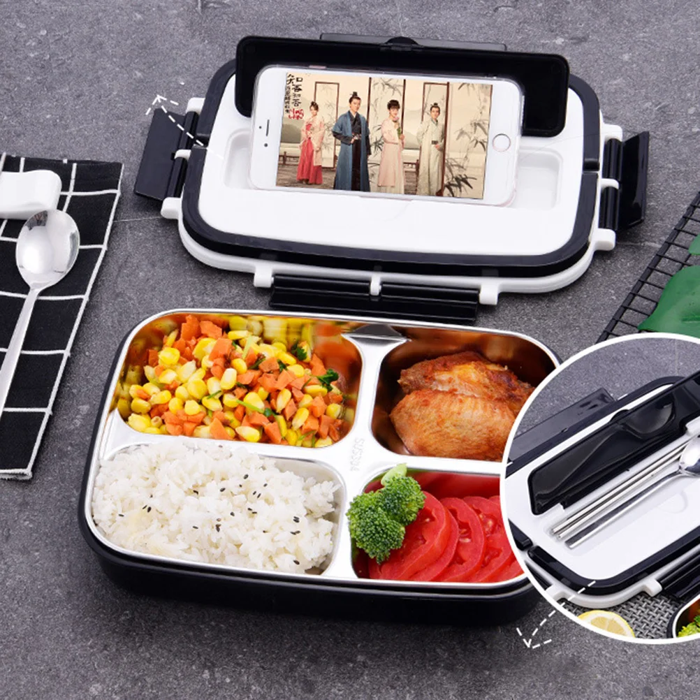 

Sealed Leakproof Meal Box Double-layer Portable Food Container Micro-wave Oven Student Lunch Worker
