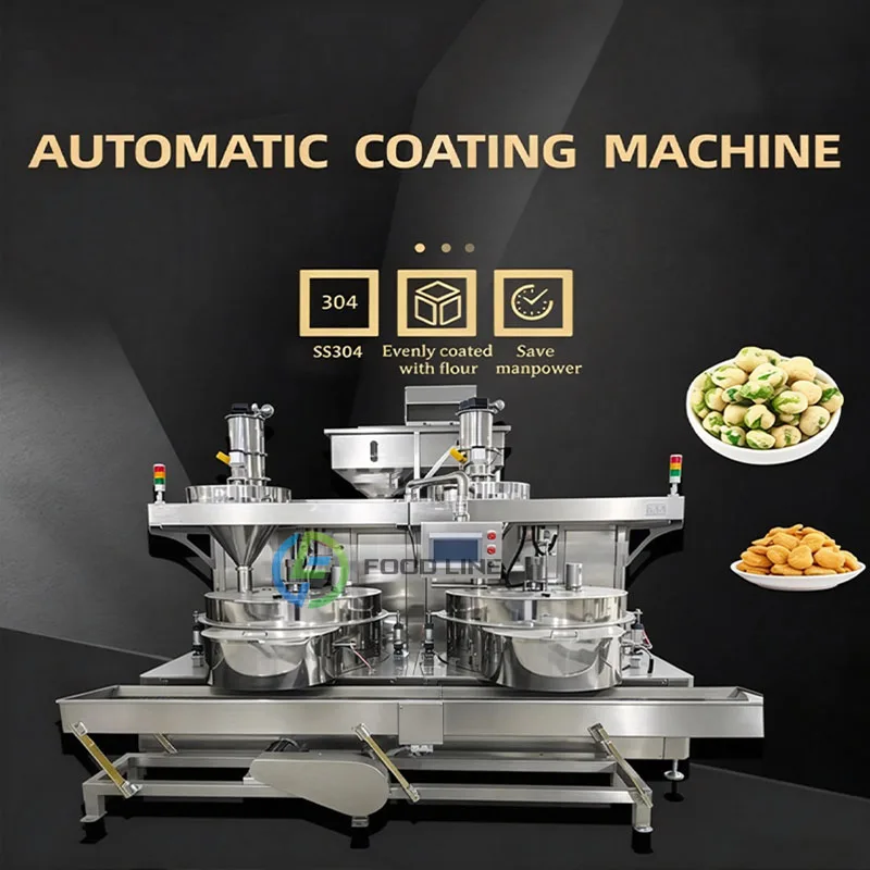 Peanut Coater Almond Coating Machine Cashew Nut Processing Hazelnut Pistachio Macadamia Pine Nut Customized