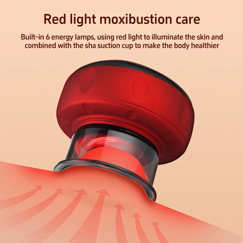 

2025 Vacuum Cupping Body Scraping Massage Smart Electric Vacuum Cupping Heating Suction Cup Device Back Neck Arm Massger