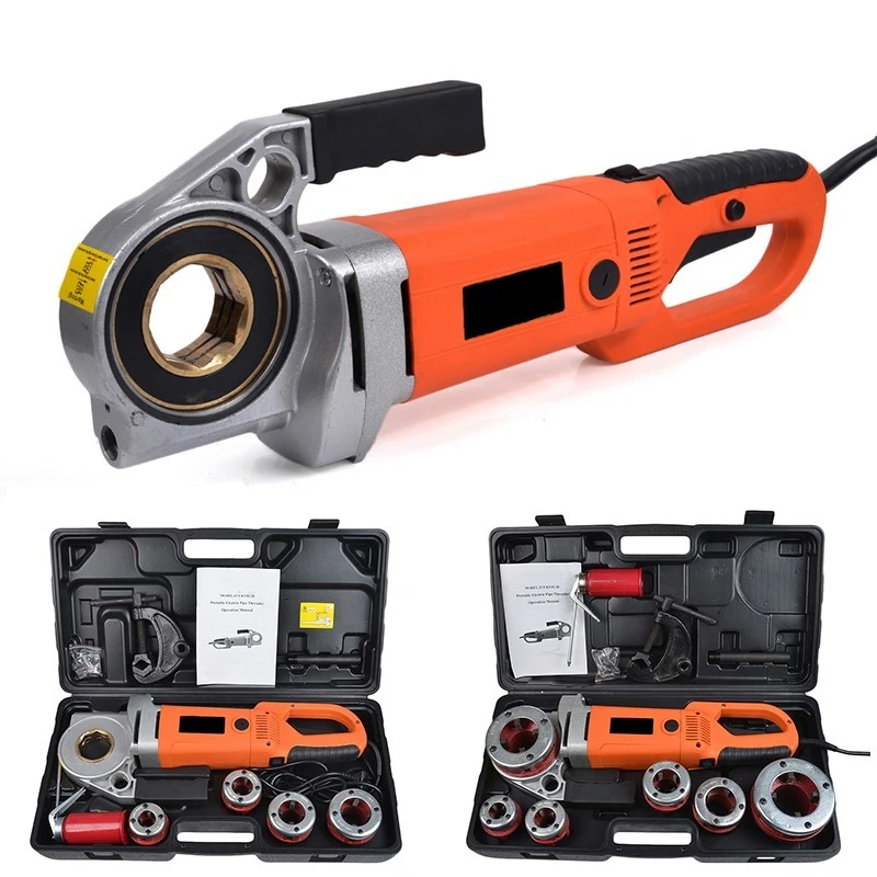 2300W Electric Pipe Threading Machine Pipe Threader Power Tool 220V Die Pipe Twister Water Pipe Thread Die Hinge Wrench