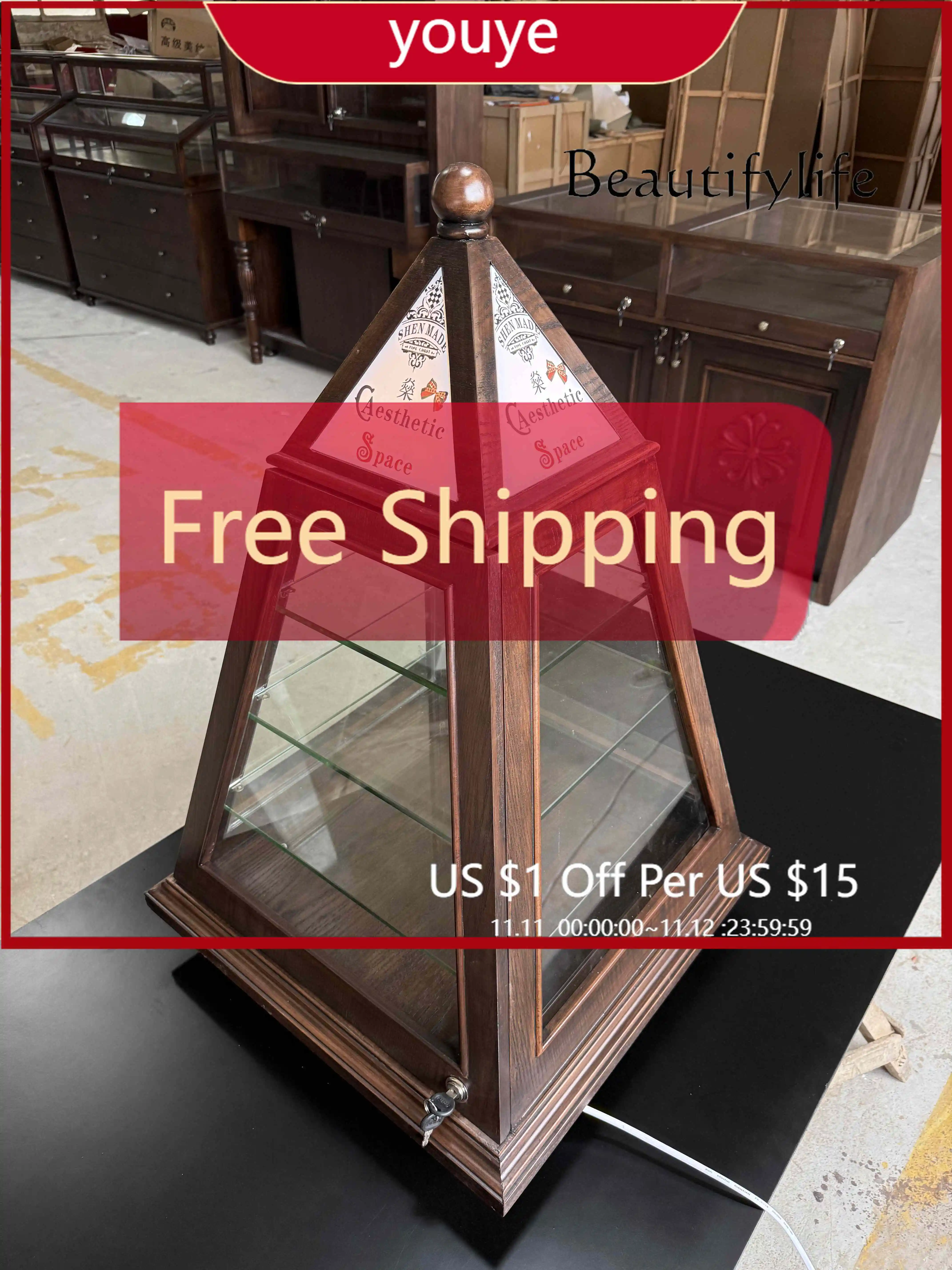 

Витрина Y45 в средневековом стиле для ювелирных изделий, многофункциональная витрина для демонстрации товаров