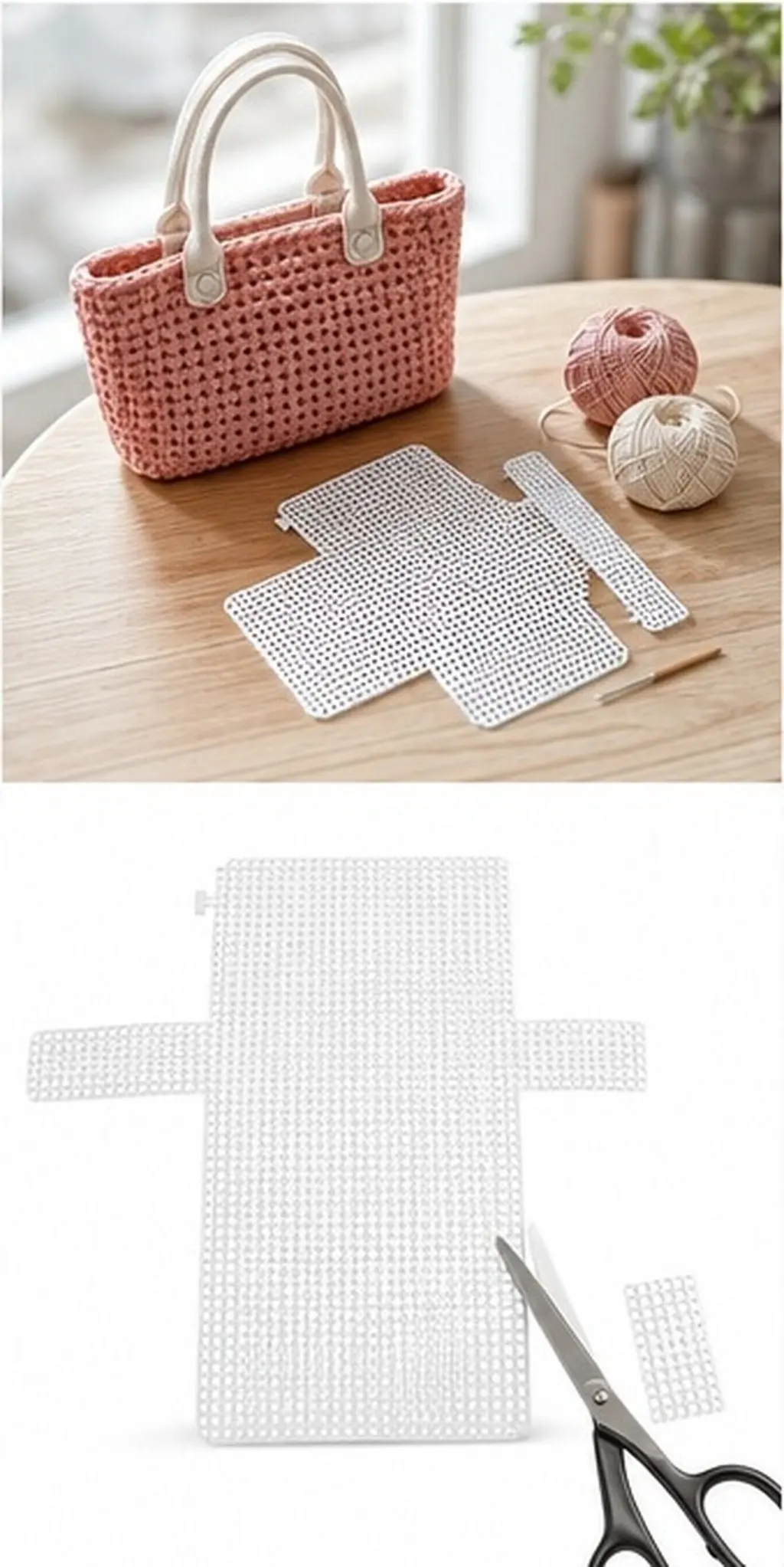 6Pcs Premium DIY Bag Weaving Board Plastic Grid Plate for Handbag Wallet Knitting Crochet Embroidery Sewing Craft Projects - view 6