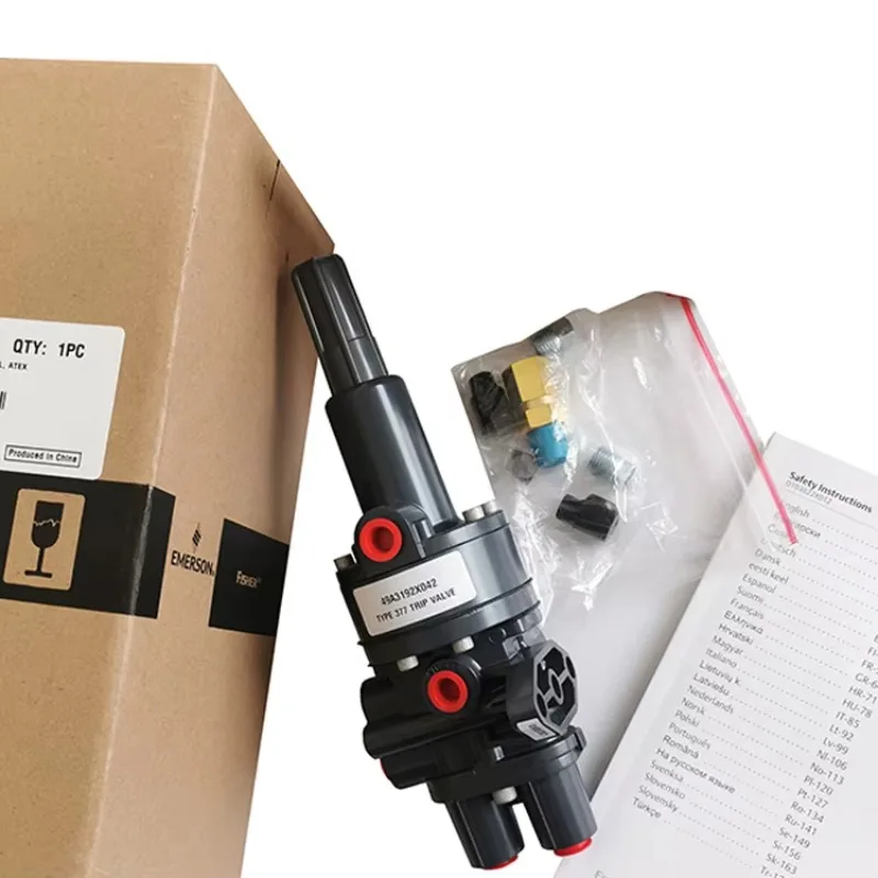صمام رحلة Emerson Fisher Original Type 377 للمعدات الكهربائية القياسية المصنوعة من الألومنيوم والبلاستيك