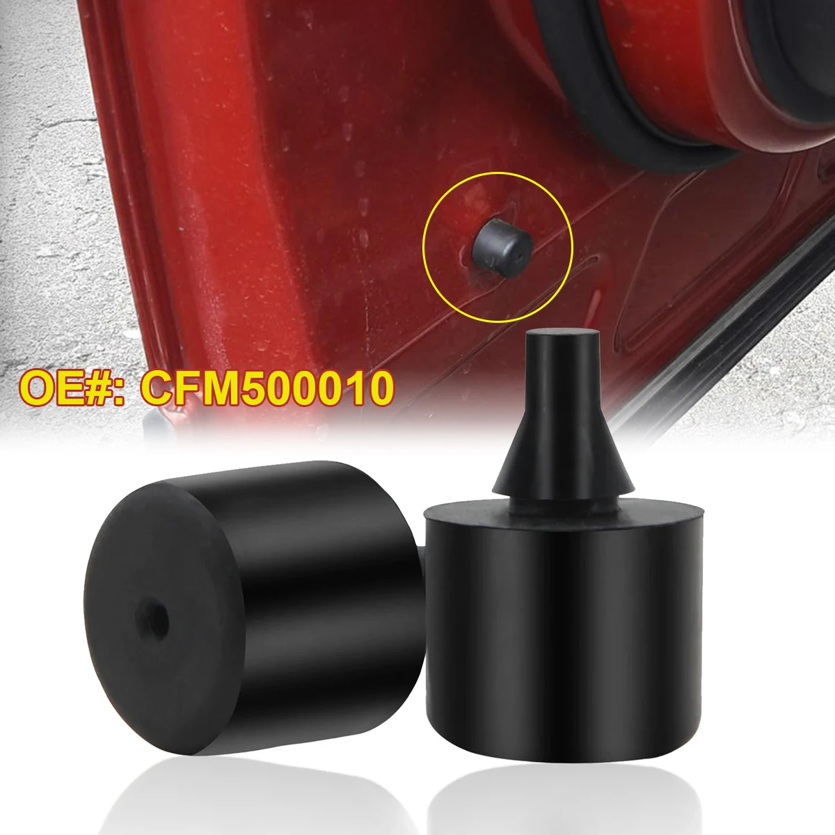 2/4/5PCS Rubber Door Bump Stop Buffers For Land Rover LR2 LR3 LR4 Freelander Discovery Range Rover Sport 2005 – 2014 CFM500010