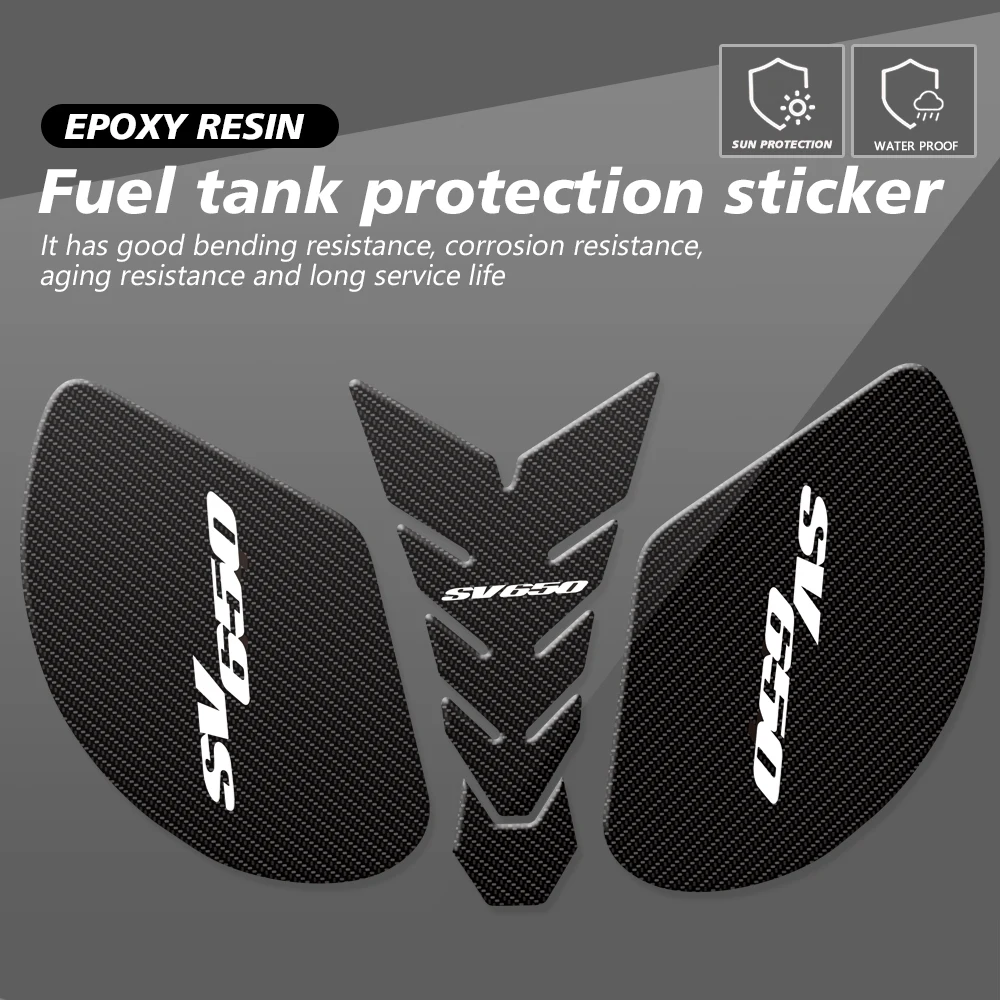 Motorcycle 3D Fuel Tank Pad Protective Stickers Decals Fit For Suzuki SV650 / S 1998-2013 SV1000 SV650S SV1000S SV 650