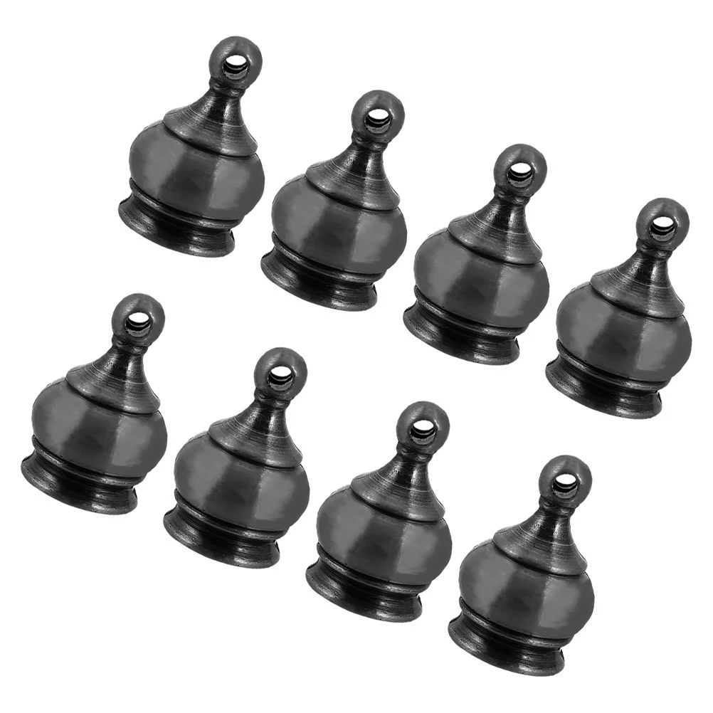 

8Pcs Crown Style Decorative Lamp Finial Caps M10x1 Thread Screws for Lamp Shade Finials Bed Post Home Lighting Repair Parts
