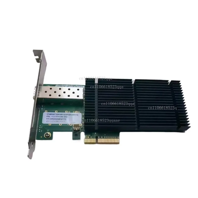 New MCX4111A-ACAT ConnectX-4 Lx EN network interface card, 25GbE single port SFP28, PCIe 3.0 x8, high bracket