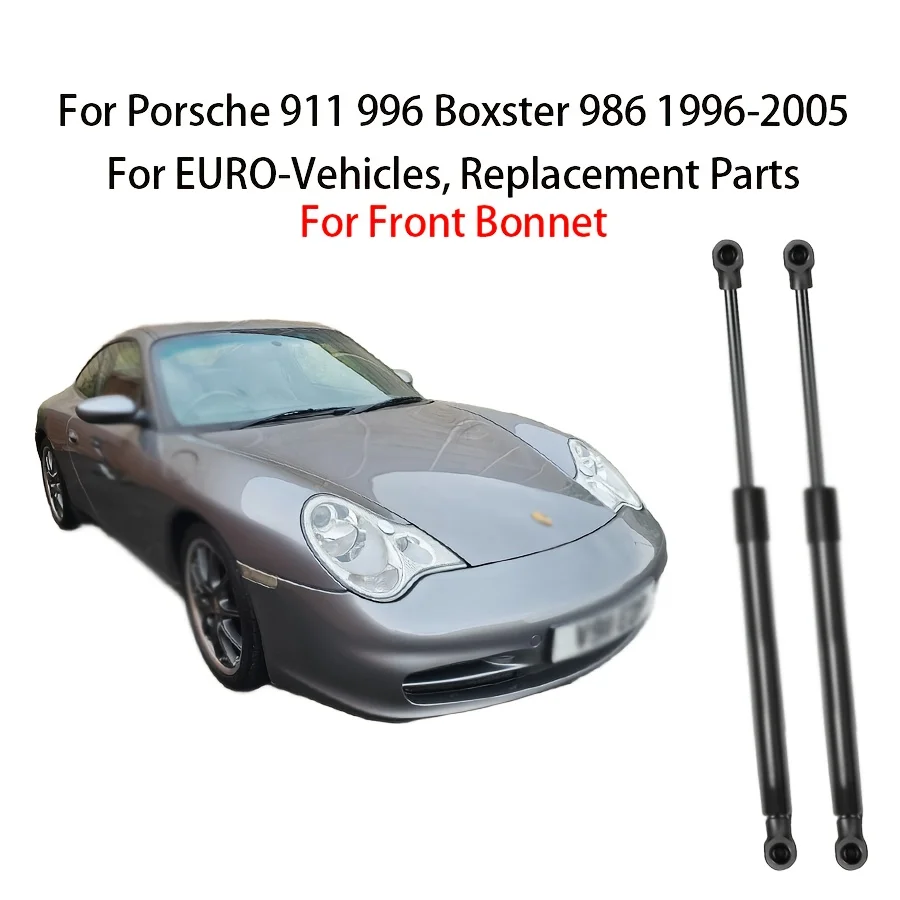 2 pz Cofano Anteriore Ammortizzatori A Gas Molla Per Porsche 911 996 Boxster 986 1996-2005 Cofano Ascensore Supporta