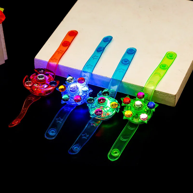 10Pcs LED Luminous Fidget Spinner Bracelet Toys for Kids Boys Girls Birthday Party Favors Wedding Guest Souvenirs Pinata Fillers