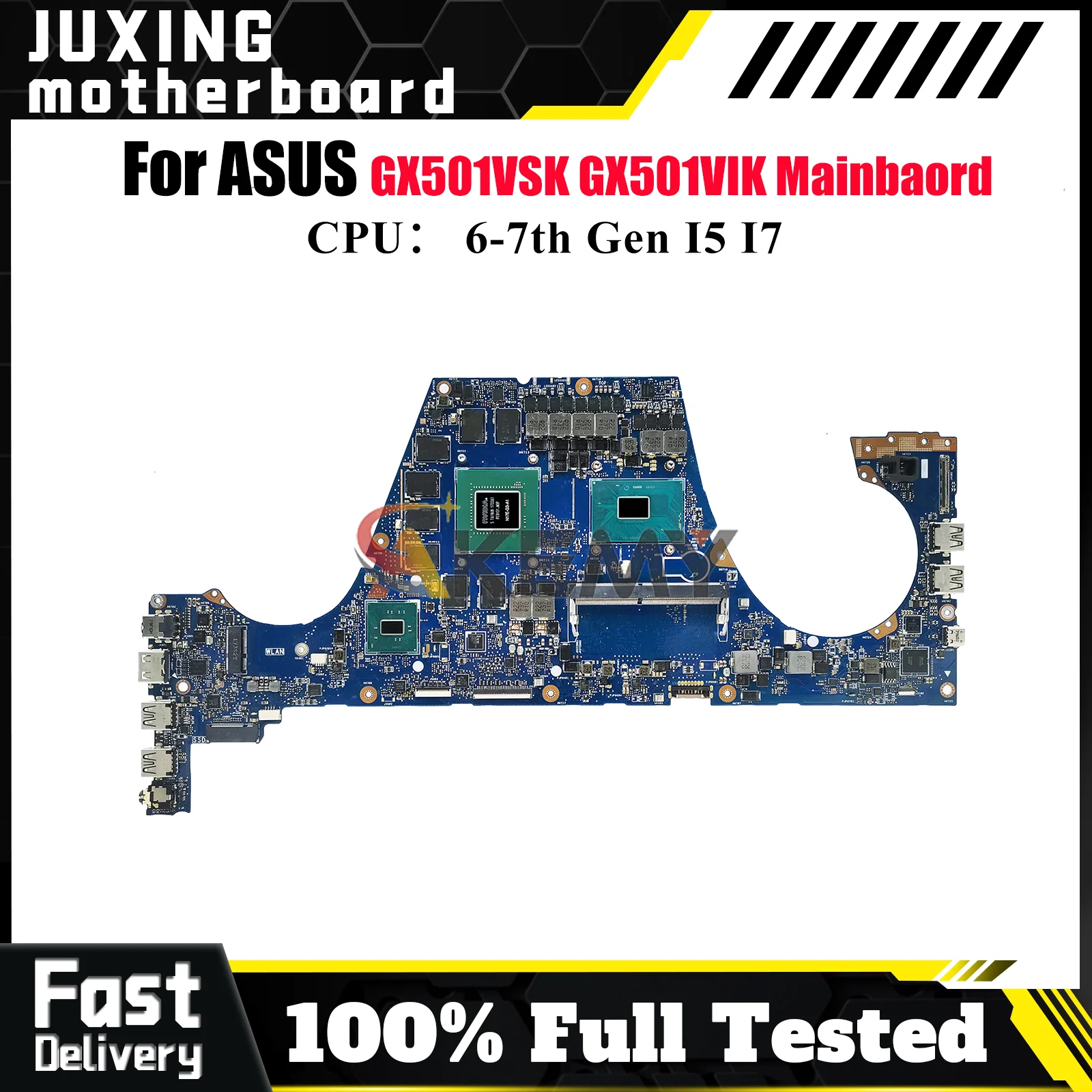 

GX501VIK Материнская плата для ноутбука ASUS ROG Zephyrus GX501VSK GX501V GX501VIK Материнская плата для ноутбука с процессором I5 I7 100% tests OK stk