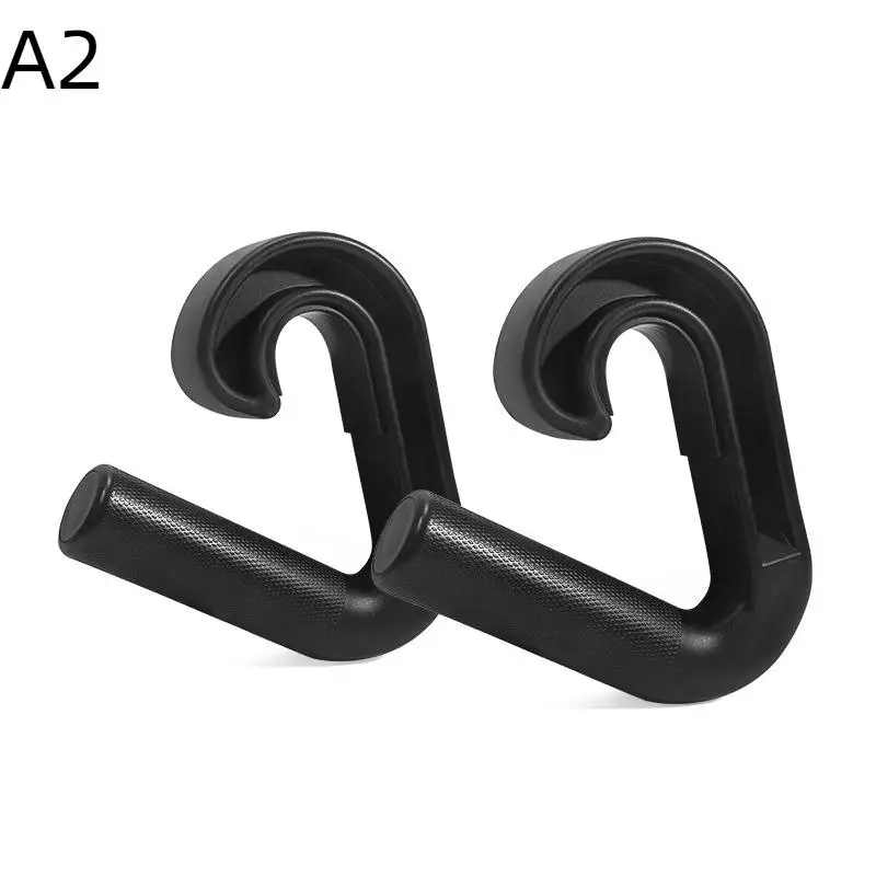 1Pair Gym Grade Grip Bar High Strength Nylon Double Hook Non-slip Wear-resistant Home Commercial Dual Purpose Trainer