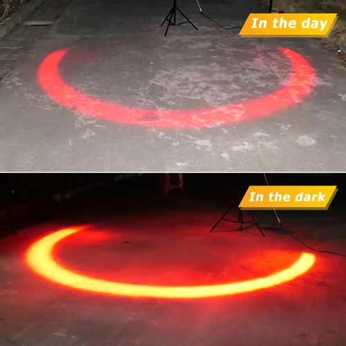 Imagen 2 del producto Luz LED de arco Universal para montacargas, luz de advertencia impermeable, lámpara de límite de 30W, marcha atrás de seguridad, almacén de peatones rojo, camión ajustable