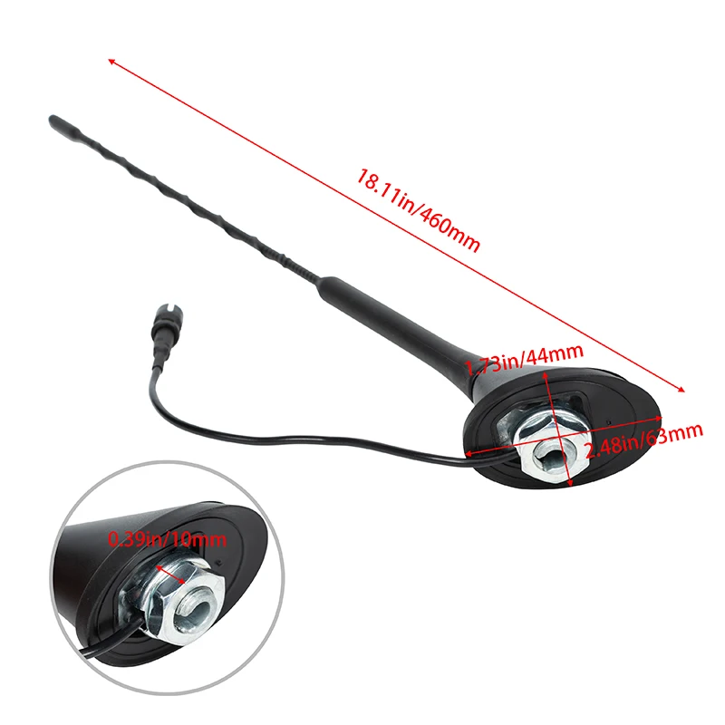Car Antenna AM/FM Radio Mast Aerial Accessories For Volkswagen GOLF MK4 MK5 BORA Jetta POLO 6N2 Fit Audi A2 A3 A4 A6 A8 TT 100