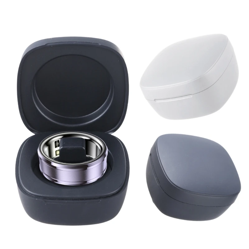 Caja de carga inalámbrica portátil para R12 R08 R11 R20 R3 R5 R6 R9 R18 R02 reemplazo del compartimento del muelle de carga de anillo inteligente