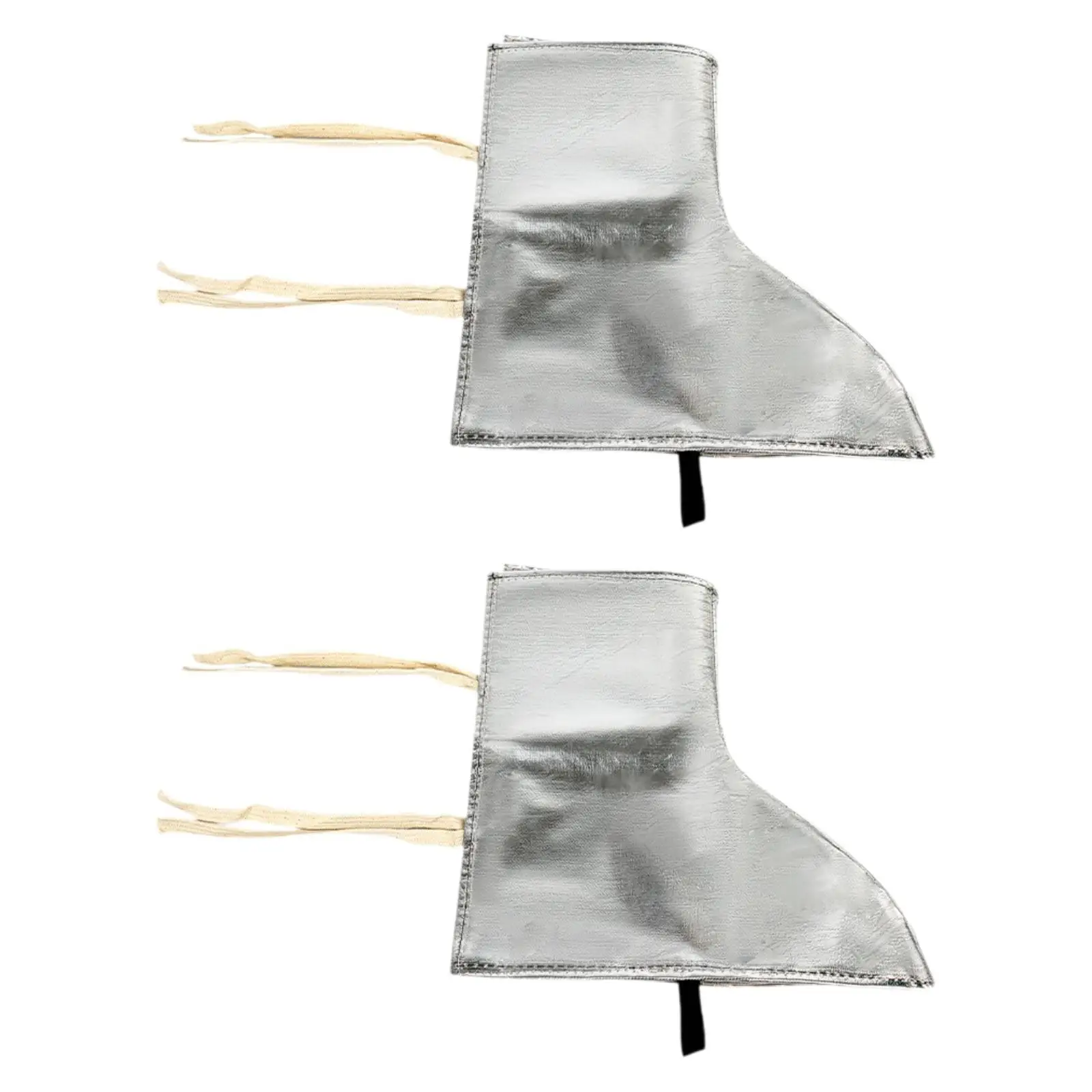 1 Pair Welding Shoes Covers Lace up Design, Working Tool Heat Resistant, Protection, Boot Protective Covers Aluminum Foil