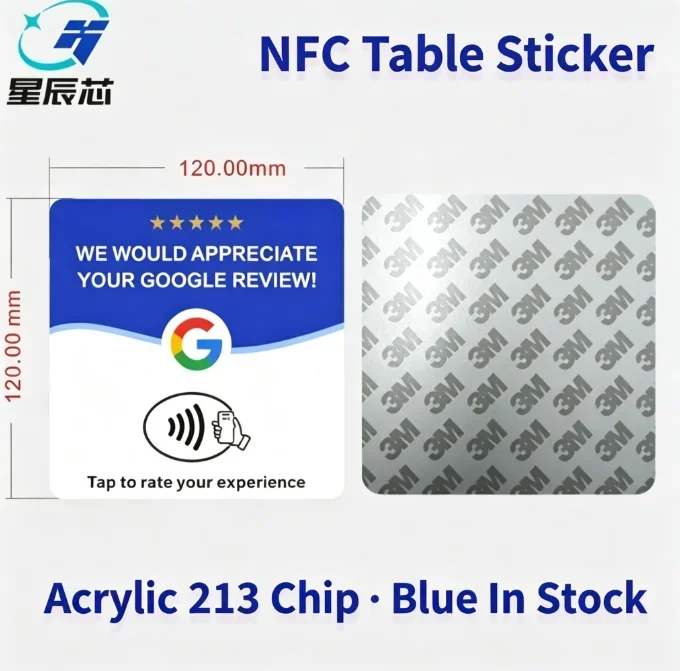 10pc Reusable Google Comment NFC Card, Review Us on Google, Programmable NFC Card, User-Friendly, Time-Saving