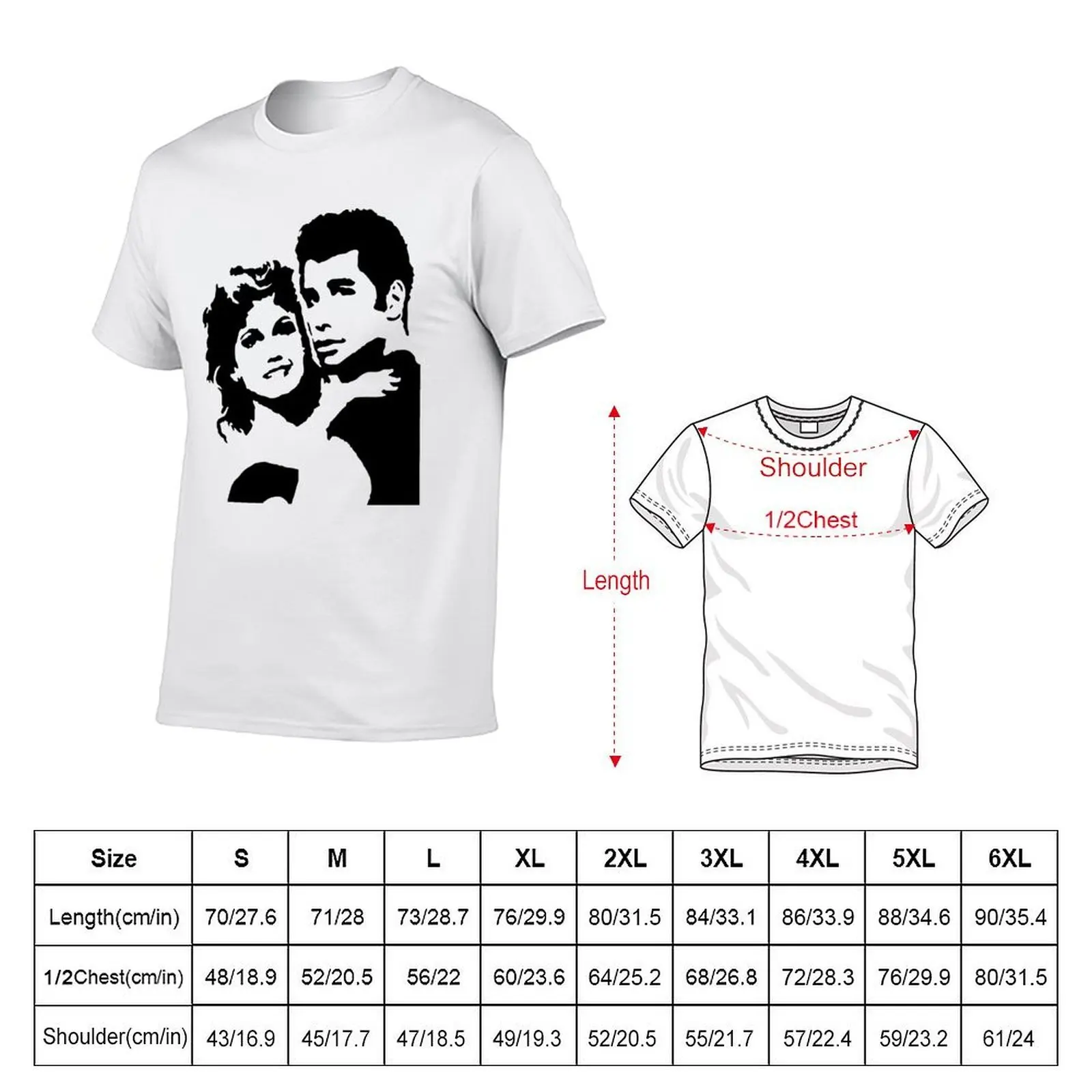 John Travolta Grease T-Shirt animal prinfor boys cotton graphic tees Men's t-shirt