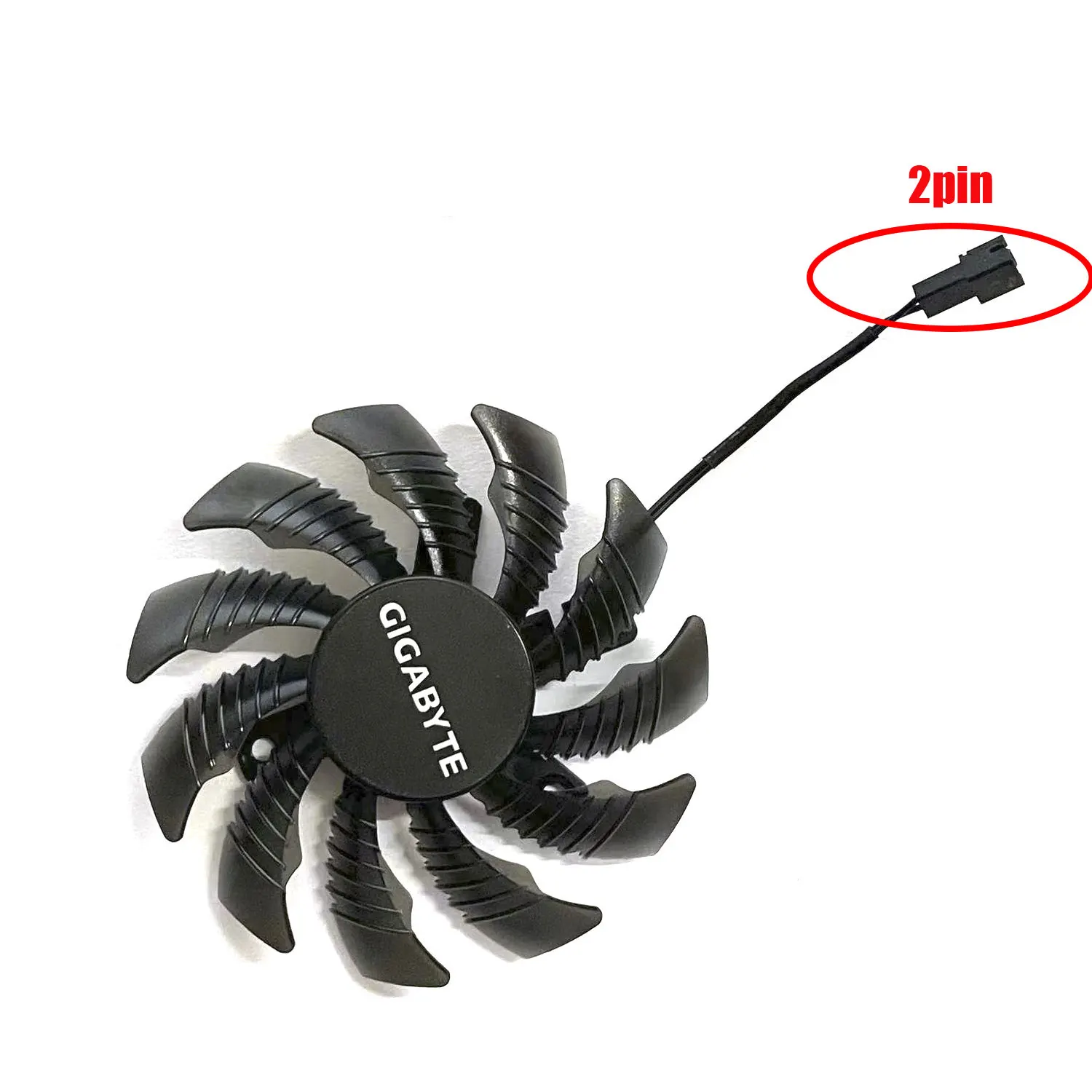 R9 290X 2Pin 3Pin Kühler Lüfter für Gigabyte AMD Radeon R9 270X 280X 290X WINDFORCE 3X Grafikkarte Lüfter 75mm T128010SM PLD08010S12H