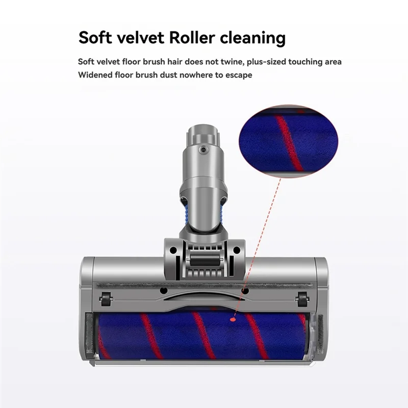 A98G-Vacuum Electric Floor Brush And Flat Head Gap Suction Attachment For Dyson V6 Vacuum Cleaner Replacement Parts