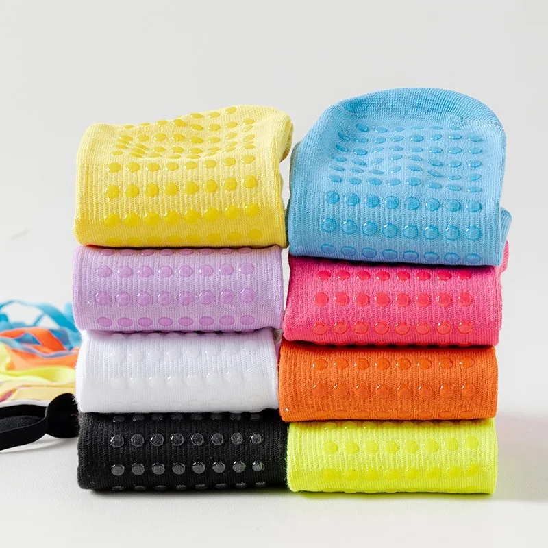 Socks for women, cotton socks,pressure bands, yoga socks,middle tube, silicone anti slip sole, middle tube, calf socks for women