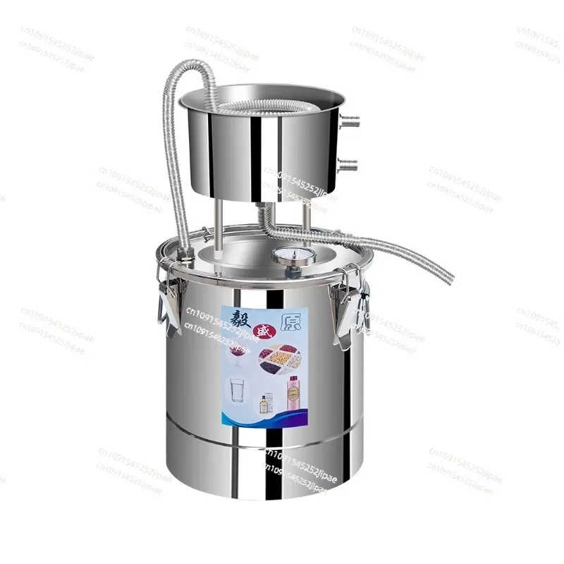 Stainless Steel Moonshine Still 10L Water Alcohol Distiller Brewing Equipment Home Brew Water Brandy Wine Making Kit