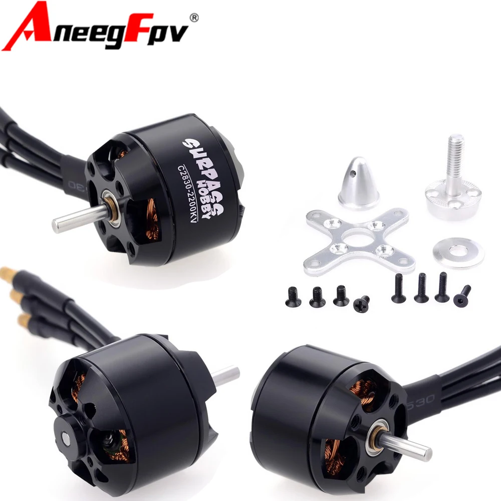 

SURPASS HOBBY 2212 C2830 750KV 850KV 1000KV 1300KV Brushless Motor for RC Airplane Fixed-wing Glider Aircraft