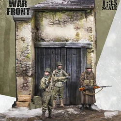 1/35 Resin Model Figure Kits GK , Three People，Including Scene，Military Theme，Unassembled And Unpainted,390C