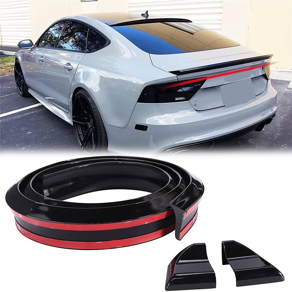 Spoiler universale per tetto 1.5M Car-Styling 5D Spoiler posteriore in gomma di carbonio PU brasatura Spoiler Refit fai da te adatto a tutti i tipi di auto