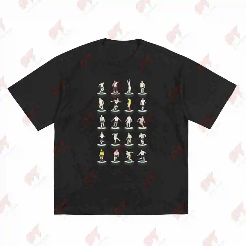 England Football Legends Subbuteo Style Short Sleeve Tee 100% Cotton T-Shirt