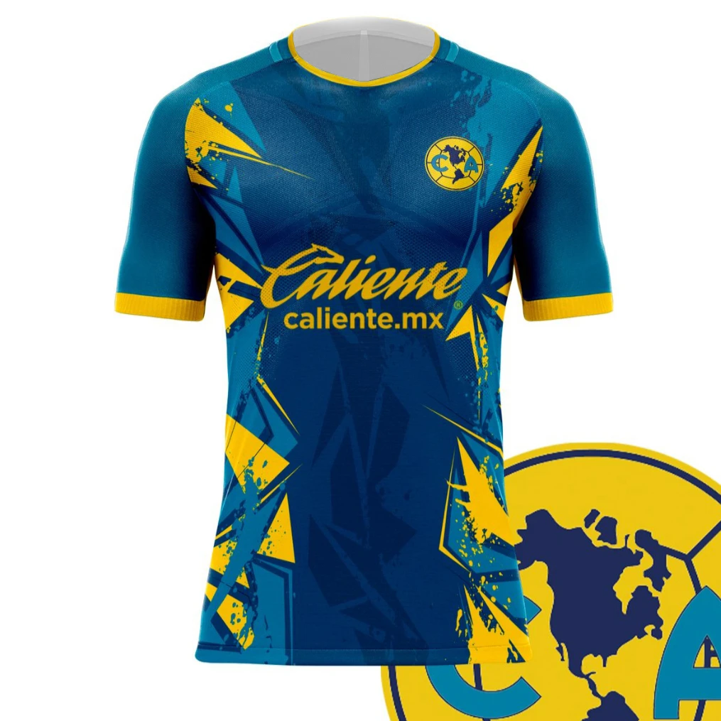 

New Fashion Football Jersey Men Women Kids Clothes Club America Concept Jersey Breatable Quick Dry Oversized Sports Casual Tops